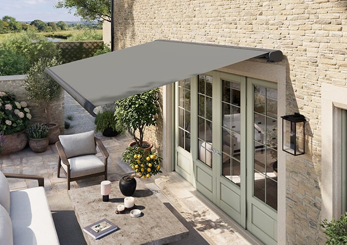 Solis Ultra Luxe, Light Grey - Electric Full Cassette Awning - Image 3